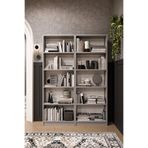asratrend Modern 10 Raflı Ev Ofis Kütüphane Kitaplık %100 MDF Dekoratif Kitaplık K003