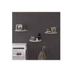 asratrend Modern 3'lü Uçan Raf Çok Amaçlı Duvar Rafı Organizer %100 MDF Kitaplık Mutfak Banyo Rafı DRF04