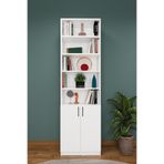 asratrend Modern Kapaklı Ayarlanabilir Ev Ofis Kitaplık %100 MDF Dekoratif Kitaplık K31