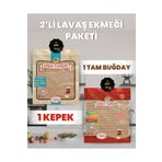 ASRIN TANDIRI 1 Paket Ekşi Mayalı Tam Buğday Lavaş Ekmeği 1 Paket Ekşi Mayalı Kepekli Lavaş Ekmeği