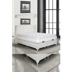 ASROYALLÜKS Peluş Tavşan Tüyü Kumaş Full Ortopedik Pedli Yaylı Yatak