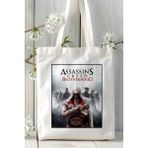 Assassin's Creed Oyun Baskılı Bez Çanta Omuz Çantası Kişiye Özel Model 3