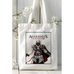 Assassin's Creed Oyun Baskılı Bez Çanta Omuz Çantası Kişiye Özel Model 4