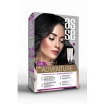 asse Adventure Set Saç Boyası, Kalıcı Ve Canlı Renkler Ikili Kullanım Seti No:1.0 Siyah
