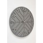 Asse Tasarım Endless Line Dekoratif Duvar Saati Antrasit & Gümüş 37X37CM Sessiz Mekanizma - Renkli