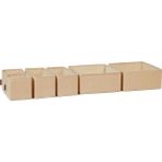 Asseds Store 6'lı Jüt Kumaş Çekmece Içi Düzenleyici Kutu 2 Adet 28 x 28 x 13/2 Adet 28 x 13 x 13/2 Adet 14 x 14 x 13 cm - 001-Renkli - Option-1