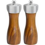 Asseds Store Akasya Komple Ahşap Gövdeli Tuz Karabiber Değirmeni Baharat Öğütücüsü 16 cm - 2 Adet - 390
