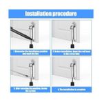 Asseds Store Basmalı Kapı Stoperi, 4 Vida Dahil, Dayanıklı Metal, Kolay Montajlı, Modern Tasarımlı Kapı Tutucu, Estetik ve Ergonomik Iç Mekan Aksesuarı (Gri) - 0 - Siyah - Option-1
