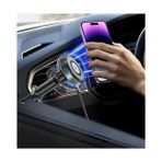 Asseds Store CXP-034 Magsafe ile Uyumlu Kablosuz Şarj Özellikli Peteğe Takılıp Kilitlenebilen 15W Hızında Hızlı Mıknatıslı Premium Kalite Ce Rohs Onaylı 3A Şarj Araç Tutucu Araç Içi Telefon Tutucu - Option-1 - 000-Siyah