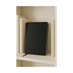 Asseds Store Defter, Çizgisiz Not Defteri, Siyah Termo Deri Kapaklı Çizgisiz Not Defter, 128 Yaprak A5 Planlama Not Defteri, Ofis ve Kırtasiye, Plan, Notebook (14CM x 21 Cm) - -- - Option-1