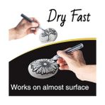 Asseds Store Diş Fırçası Tutucuları, 6'lı Paket Siyah Beyaz Akrilik Kalemler, Taş, Ahşap, Metal, Seramik, Cam ve Kağıt Üzerine Yazı Yazmak Için Kalıcı Işaretleme Kalemleri - -- - Option-1