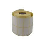 Asseds Store Eko Termal Rulo Etiket, 50MM x 30MM 3000 Adet Yan Yana 2li Sarılmış Rulolar 40MM Çapı Barkod Yazıcılar ile Uyumludur, Ribon Kullanmadan Yazdırılabilir., Beyaz - Option-1