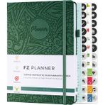 Asseds Store Fz Tarihsiz Haftalık Planlayıcı Deri Ajanda Etnik, Yeşil - -- - Option-1