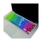 Asseds Store Klavye Koruyucu Silikon Ince Klavye Kaplama Film Air Pro Eski USB Li Model 2008-2017 Uyumlu Us-Abd Ingilizce Dizilim Renkli Baskı Pembe Yeşil - 0 - Siyah - Option-1
