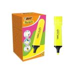 Asseds Store Marking Flat Higlighter Fosforlu Kalem 12'li Kutu, Sarı Fosforlu Kalem, Su Bazlı, Hızlı Kuruyan Mürekkep - -- - Option-1