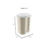 Asseds Store Pedallı Çöp Kovası 11 Lt Latte - 000-Siyah - Option-1