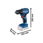 Asseds Store Professional Gsr 185-LI Akülü Delme Vidalama Makinesi (18 Volt, 2 x 2,0 Ah Akü, Şarj Cihazı, Yumuşak/sert Tork: 21/50 Nm; L- Plastik Çanta) - Option-1