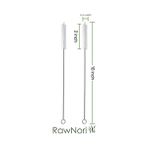 Asseds Store Rawnori 2 Içme Saman Temizleme Fırçası Uzun - Paslanmaz Çelik Içecek Pipetleri Için Kıl Temizleyici Cam Yıkama Için Ağır Hizmet Fırçaları Silikon Metal Pipetler Çaydanlık Bacalı Mini Mikro Şişe - 1/100 Toz Ceviz - Option-1