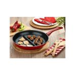 Asseds Store Redio 30 cm Cingöz Çift Bölmeli Tava, Kırmızı - Option-1 - --