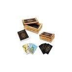Asseds Store Star Okey Tarot Oyun Kartı Ahşap Kutulu - Option-1