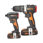 Asseds Store WX925 20VOLT/2.0AH Li-Ion Çift Akülü Kömürsüz Profesyonel Şarjlı Darbeli Matkap + WX265 Kömürsüz Darbeli Tornavida Kombo Set - Option-1
