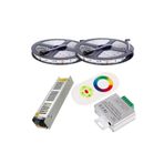 Asşerit Led Rgb Şerit Led 10 Metre Dokunmatik Kumanda Ultra Slim Trafo 3 Çip 5050 İç Mekan