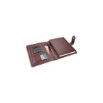 Assess Store 2k 5251 Ajanda Tarihsiz Kareli 17X24 Cm. Ajanda/defter Hesap Makineli Deri Organizer, Bordo - -- - Option-1