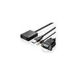 Assess Store 4674 VGA To HDMI Çevirici Dönüştürücü Adaptör Kablo Ucu Çevirici - 0 - Siyah - Option-1