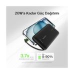Assess Store Boostcharge Power Bank, Entegre Kablolu Taşınabilir Şarj Cihazı 10K Pd 20W - Usb-C Güç Dağıtımı, Power Bank 17 Serisi, iPad Pro, Galaxy S25 ve Daha Fazlası Için Hızlı Şarj - Option-1
