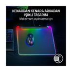 Assess Store Firefly V2 Pro - Rgb Arkadan Aydınlatmalı Oyun Mouse Matı - Entegre USB Bağlantı Noktası (15 Bölge LED Aydınlatma, Optimum Izleme Için Mikro Kazınmış Dokulu Yüzey) Siyah - Option-1 - 0002 - Beyaz