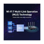 Assess Store Gl.inet GL-BE9300(FLINT 3) Tri-Band Wifi 7 Router, Gaming Router, Extensive Coverage, 5x2.5g Multi-Gig Ports, Mass Device Connectivity, Mlo Technology, Openvpn & Wireguard, 802.11AX