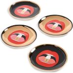 Assess Store Jonathan Adler Full Dosis Untersetzer, Porzellan, Multicolor - Kestane Akaju - Option-1