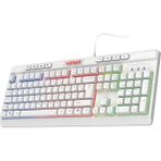 Assess Store Membran Switch LED Işıklı Türkçe Q Gaming Oyuncu Klavyesi Beyaz Renk Klavye - Option-1 - 001-Renkli
