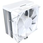 Assess Store Montech NX400 - Cpu Hava Soğutucu, Tek Kule, 4 Gelişmiş Isı Borusu, 52-Fin Isı Emici, E28, 120MM Fdb Statik Basınçlı Fan, 28MM Fan Kalınlığı, Köşe Kapağı Ayak Pedleri, Parlak Üst Kapak - Beyaz - 0 - Siyah