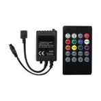 Assess Store Rgb Şerit LED Kontrol Cihazları - Bluetooth, ve Müziğe Duyarlı, 24 Tuşlu - 6 Amper, 10 Metreye Kadar Rgb Şerit LED Çalıştırır (1, ve Müziğe Duyarlı) - 1 m - 00 Beyaz