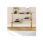 AssuCasa Simple Metal Gold Camlı Dresuar