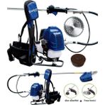 Assur 11000Rpm 5.9 Hp Sırt Tipi Benzinli Motorlu Ot Çalı Çim Biçme Tırpanı + Çapalama Aparatı