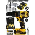 Assur 12V 1.5Ah Metal Şanzıman Çift Akülü Şarjlı 24 Parça Akülü Vidalama Darbeli Matkap