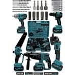 Assur 21V 5'Li Set Kırıcı Delici Hilti - Taşlama - Somun Sıkma Sökme - Testere - Akülü Vidalama
