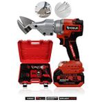 Assur 21v Kömürsüz Motor Akülü Sac Makası Seti - Çift Akülü Çantalı Metal ve Tel ve Sac Kesim Makası