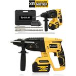 Assur 21V Kömürsüz Motor Darbeli Çift Akülü Şarjlı Kırıcı Delici Hilti 2-26mm