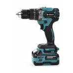 ASSUR 21V Kömürsüz Motorlu Şarjlı Darbeli Matkap, 13mm Çelik Mandren, Çift Akülü, 2000mAh, 69 Parça Set ASR-141