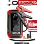 ASSUR 4'ü 1 Arada Dijital Göstergeli | Powerbank | Led Fener | Hava Kompresörü| Şarjlı Akü Takviye Cihazı