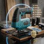Assur ASR 817 12V 360W Akülü Dekupaj Testere – Çift Bataryalı Set
