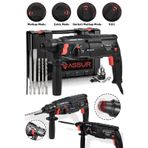 Assur ASR504 2-28MM 850W Darbeli Kırıcı Delici Hilti Siyah