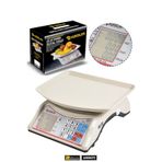 Assur Asr8079 Akülü Dijital Mutfak Terazisi 2 Gr 40 Kg Şarjlı Hassas Ölçüm Tartı Hassas Terazi Beyaz