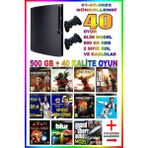 AST Ps3 Slim 500 GB Oyun Konsolu 2 Kol ile 40 Oyun Sunan Eğlenceli Deneyim