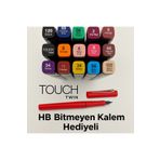 ASTAMON Touch Twin 1.kalite 12 Parça Çift Taraflı Profesyonel Marker Boya Kelem Seti Çantasız Kalem Hediyeli