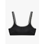 Astarlı Hafif Destekli Kroşe Detaylı U Yaka Bralet Bikini Üstü