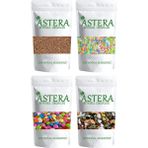 Astera 250 gr Renkli Pasta Süsü + 250 gr Bonibon + 250 gr Kakaolu Pasta Süsü + 250 gr Çakıltaşı Çikolata